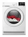 AEG Wärmepumpentrockner 8 kg, Serie 7000 SensiDry: Schonendes & energiesparendes Trockenverfahren, neue Energiekl. D, Mengenautomatik, Schontrommel, wechselende Drehrichtung, Knitterschutz, TR7T61580