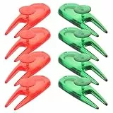 WHAMVOX 8 Stück Golfgabelwerkzeug Golf Tee-Heber Tee Golf Kunststoff reparaturwerkzeug