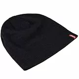 Levi's Unisex Otis Beanie Strickmütze, Schwarz (Black), Large (Herstellergröße: L/XL)