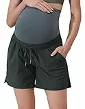 Maacie Umstands-Wandershorts Schnell Trocknend Wasserdicht 12,7 cm Workout-Sport-Shorts Outdoor-Freizeit