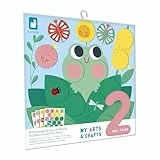 Janod - 72 Grosse Runde Sticker für kleine Hände - Ab 2 Jahren - 4 Tafeln zum Ausfüllen - Runde Sticker - Kit Kreative Freizeitaktivitäten Kind - Lernen für Feinmotorik und Konzentration - J09159