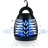 ROVLAK Insektenvernichter Campinglampe Outdoor LED Mückenlampe USB 2-In-1 Insektenvernichter Elektrisch Wiederaufladbar Mückenschutz mit 3 Beleuchtungsmodi Moskito Schutz Lampe für Freien
