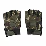 LIOOBO 1 Paar Camouflage Kids Sports Halbfingerhandschuhe Fahrradhandschuhe für den Außenbereich