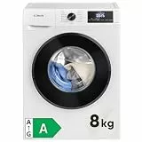 Bomann® Waschmaschine 8kg | max. 1400 U/min | 10 Jahre Motor-Garantie | robuster, leiser & langlebiger Invertermotor | 15 Waschprogramme | LED-Display | Washing Machine mit Dampffunktion | WA 7185.1