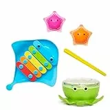 Munchkin Bath Beats Musikalisches Badespielzeug-Geschenkset, mehrfarbig