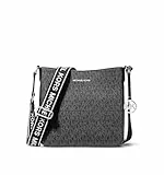 Michael Kors Crossbody Geldbörse für Damen, Jet Set, Reise, klein, Signatur-Logo, Kuriertasche (schwarz)
