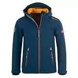 Trollkids Kids Trollfjord Jacket 140, Mystic Blue/Yellow