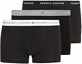Tommy Hilfiger Herren Boxershorts Trunks Unterwäsche, Mehrfarbig (Grey Heather/Black/White), M