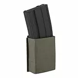KRYDEX GEAR Taktische Molle 5.56 Magazintasche, M4 Mag Halter mit Schnellverschluss Magazin Tascheneinsatz (Ranger Grün)