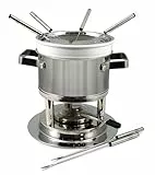 Swissmar F66418 Stainless Steel Basel Fondue-Set, Edelstahl, Silber