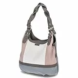 TOM TAILOR Juna Damen Shopper Umhängetasche Reißverschluss Mittelgroß Rosa