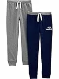 Simple Joys by Carter's Baby Jungen 2-Pack Athletic Knit Jogger Pants Hose, Kohlegrau/Marineblau, 24 Monate (2er Pack)
