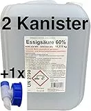 Schleicher's 2x10 kg Essigsäure 60%, mit 1 AUSLASSHAHN