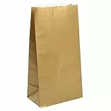 Unique Party Supplies 59019 Partytaschen aus Papier - Metallisches Gold - 10er-Pack