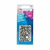 Prym 390 104 Druckknöpfe Nähfrei-Nachfüllpack MS für 390120 gl. Kappe silberfarbig 10 mm (20 Stück pro Packung)