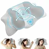Uniency Orthopädisches Kissen mit Memory Foam Antischnarchkissen Nackenstützkissen Ergonomisches Kopfkissen Schlafkissen für Seitenschläfer, Rückenschläfer&Bauchschläfer (Grau)
