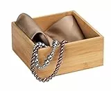 WENKO Bambus Ablage Terra M, praktische Organizer-Box für Schränke und Regale in Küche, Bad und dem gesamten Haushalt, übersichtliche Aufbewahrung von kleinen Utensilien, 15 x 7 x 15 cm, Natur