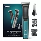 kensen Intimrasierer Mann, Rasierer Herren Intimbereich 2 In 1 Körperrasierer Herren Nass- & Trockenanwendung Intim Rasierer Männer Typ-C Body Groomer Men Aufsteckkämme Brust Achselhöhle Leiste