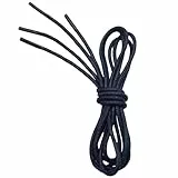 VSUDO Business Schnürsenkel Marineblau Rund Gewachste, Navy Blue Waxed Dress Shoelace, ø2,5 mm dünne Blau Schnürsenkel/Schuhbänder für Lederschuhe, Herenschuhe, Anzugschuhe (1Paar-Marineblau-080cm)