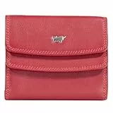 BRAUN BÜFFEL Damen Geldbörse aus echtem Rindsleder Golf mit RFID Schutz - Kleine Überschlags-Geldbörse mit 4 Kartenfächern - Edles Rot