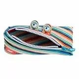 ZIPIT Monster Federmäppchen für Kinder, Großes Mäppchen für die Schule, Monster Etui für Jungen und Mädchen, Federmappe Bunt