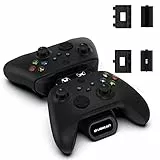 Lioncast Xbox Controller Ladestation Mit Wiederaufladbarem Akku (1200mAh) für One/Series X/S, Docking Station Mit LED-Anzeige