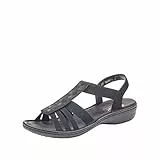 Rieker Frühjahr/Sommer, Damen Geschlossene Sandalen, Schwarz (Schwarz 00), 40 EU (6.5 UK)