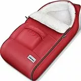 KIDUKU Winterfußsack für Kinderwagen Buggy - Babyfußsack waschbar | Fußsack Babyschale mit Reißverschluss & Tasche
