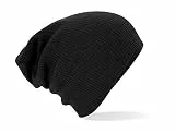 Beechfield Slouch Beanie Mütze - Klassische Strickmütze Slouchy Wintermütze in Einheitsgröße
