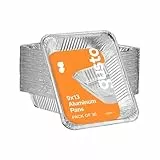 Comfy Package kuscheliges paket [schwere] aluminium folie dampf tisch pfannen, halbe größe tief, 9 x 13 pfannen (30 pack) Silber
