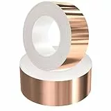Seachrgif Kupferband Gegen Schnecken 50mm X 30M Schneckenschutz Hochbeete für Garten Schneckenabwehr Kupferfolienband pferband Schneckenzaun Selbstklebendes EMI Abschirmband, Schneckenkragen
