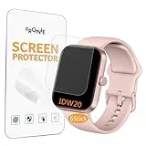 Frgnie Schutzfolie Kompatibel für Fitpolo IDW20 Smartwatch 1,91' (6 Stück) Flexibel TPU Kompatibel für Yoever, ENOMIR Smartwatch, Hülle Blasenfreie Displayschutzfolie