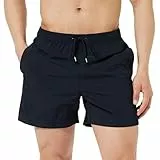 Tommy Hilfiger Herren Badeshorts Medium Drawstring Mittellang, Blau (Desert Sky), S