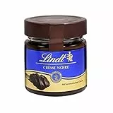 Lindt & Sprüngli Crème Noir, Kakaocreme, Schokoladen Brotaufstrich, dunkle Lindt Chocolade, glutenfrei, 4er Pack (4 x 220 g)