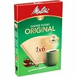 Melitta Filtertüten 1 x 6/40 naturbraun, 1er Pack (1 x 40 Stück), Braun