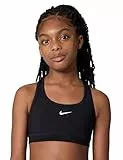 Nike Sport-BH Nike Swoosh Sport-BH Für Ältere Kinder (Mädchen), Black/White, FJ7161-010, M