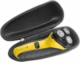 Schwarzer Hartschalenkoffer, kompatibel mit Remington Virtually Indestructible Rotary Shaver 5100 Rotationsrasierer, Elektrorasierer
