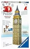 Ravensburger 3D Puzzle 11246 - Mini Big Ben - Miniaturversion des berühmten Wahrzeichens aus London zum Puzzeln in 3D - ab 8 Jahren