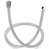 ONECE Duschschlauch 1,2m Edelstahl Brauseschlauch, Verdrehschutz Handbrauseschlauch flexibel Duschkopfschlauch, Universal Ersatz-Schlauch für Handbrause- & Duschsystem, Chrom
