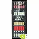 Bomann® Kühlschrank mit Glastür | Energieklasse C | 143cm | Getränkekühlschrank 2-12°C | MultiAirflow | 5 Gitterablagen | Türanschlag wechselbar | 236L | Flaschenkühlschrank | KSG 7292 schwarz