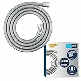 GROHE Vitalioflex, Duschschlauch 2,00m (flexibler knickfester Brauseschlauch für die Dusche, druckbeständig, universaler Anschluss, keine Dichtungsringe notwendig), chrom, 27173002