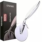 Oriamo® Pizzaschneider – Profi Pizza Cutter mit Fingerschutz | Eleganter & Langlebiger Edelstahl Pizzaroller | Präzises Schneiden, Spülmaschinenfest – Für Dein Ultimatives Schneideerlebnis