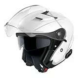 Sena Outstar S Smart Jethelm mit integrierter Bluetooth Intercom & Smartphone Konnektivität (Weiß, M)