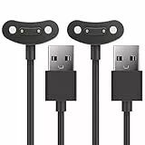 TUSITA Ladegerät Ladekabel Kompatibel mit TicWatch Pro 3 5 X E3 Smartwatch - 2 Stück, 1M
