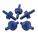 sourcing map Aquarium Fisch Tank Luftschlauchverbinder Plastik Luftpumpe Rückschlagventil Luftventil für Aquarien 5 Pcs