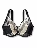 Gorteks Heidi-B2 Soft-BH, weich Damen BH mit bügel, ohne polsterung, Stickerei-BH – 75H, Schwarz