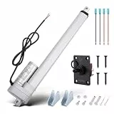 WODHMIEY 3000N Linearantrieb,100/150/200/250/300/450 mm DC 12V Elektrozylinder Set mit manuellem Schalter IP65 5 mm/s Hubmotor für Fensteröffner Sofas Türen Industrieanlagen DIY Auto Möbel Heben 300mm