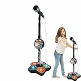 Karaoke -Maschine - tragbare Karaoke -Maschine | Karaokes -Maschinen für Kinder | Gesangsspielzeug mit Verstellbarer Höhe | Smart Connection singt Spielzeug mit Stand Light to Birthday Jubiläum
