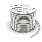 Oehlbach Silverline SP-40 - Stereo HI-FI Lautsprecherkabel - Boxenkabel mit SPOFC (versilbertes Kupfer) 2x4mm² - Mini Spule Lautsprecher Kabel - 10m