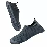 Wasser Schuhe Strandschuhe Herren Damen Leichte Barfuß Aqua Schuhe Schnell Trocken Atmungsaktive Surf Tauchen Swim Schuhe, Grau, 40-41